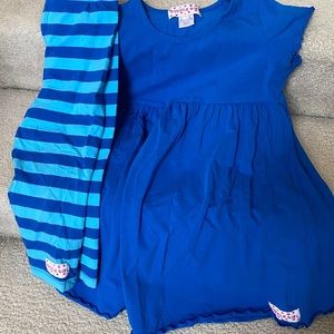 Size 10 Ruffle Girl Capri Set